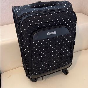 Kenneth Cole Reaction Black and White Polka Dot Luggage